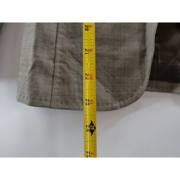 Banana Republic Women's Gray Button Blazer   98% WOOL Size Strech 2 - Picture 6 of 7